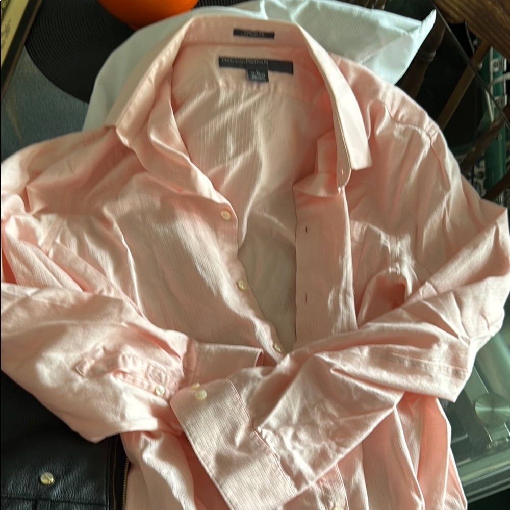 Perry Ellis Pink Casual Button Down Shirt Classic Collar